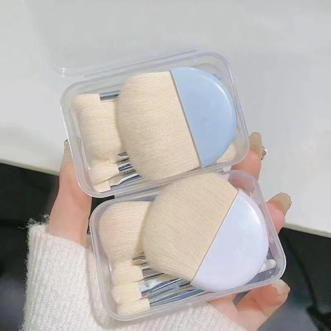 set pinceaux maquillage compact
