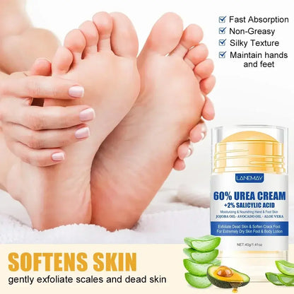 Crème Pieds Ultra-Hydratante 60% Urée & Aloe Vera
