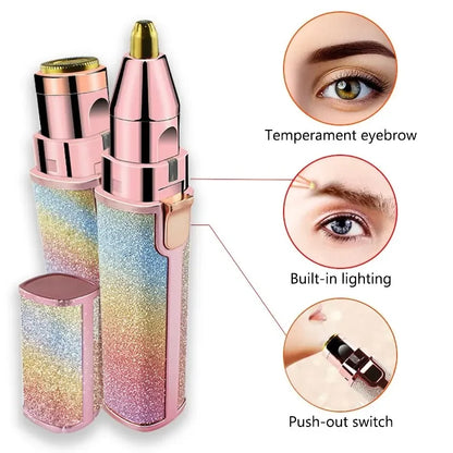 épilateur électrique visage et sourcils