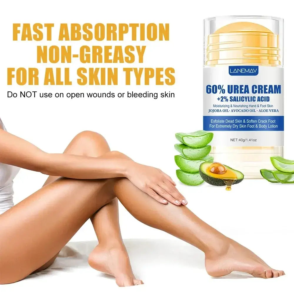 Crème Pieds Ultra-Hydratante 60% Urée & Aloe Vera